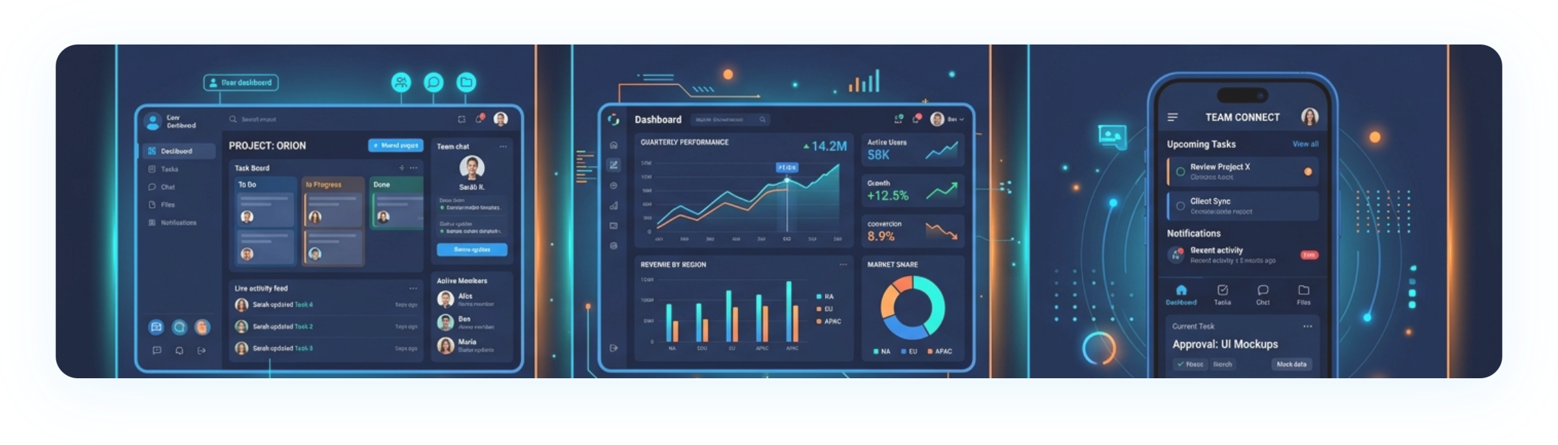 三大核心功能介面展示